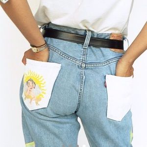 REPENT/SINNER denim jeans by ANXY